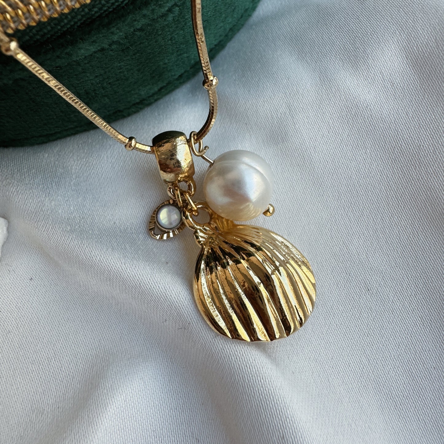 Collar concha y dijes