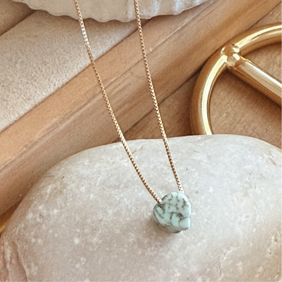 Collar piedra azul