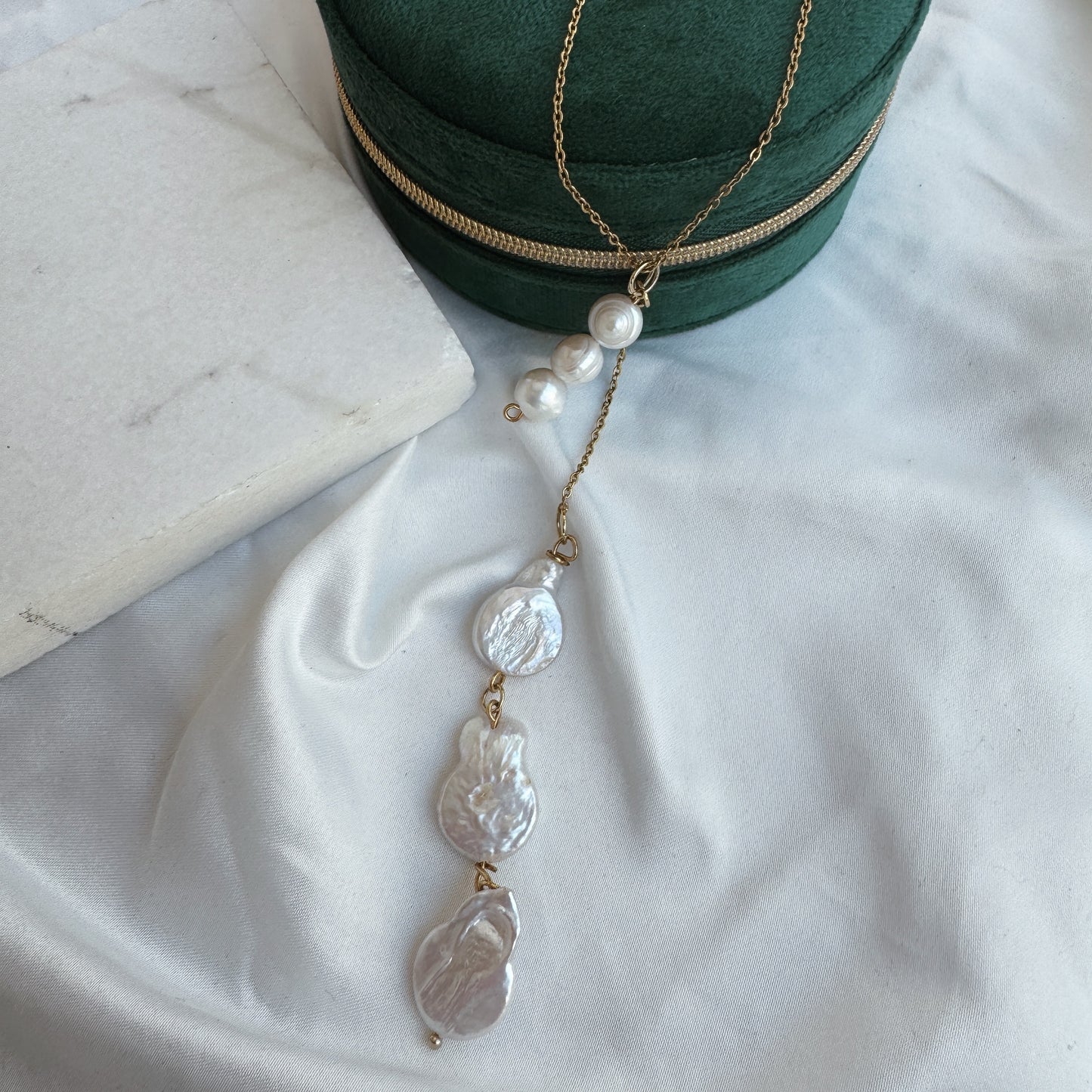 Collar colgante perlas