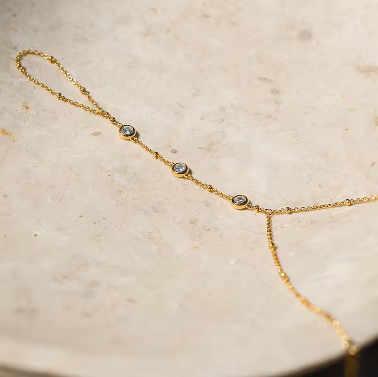 Hand bracelet piedras 3