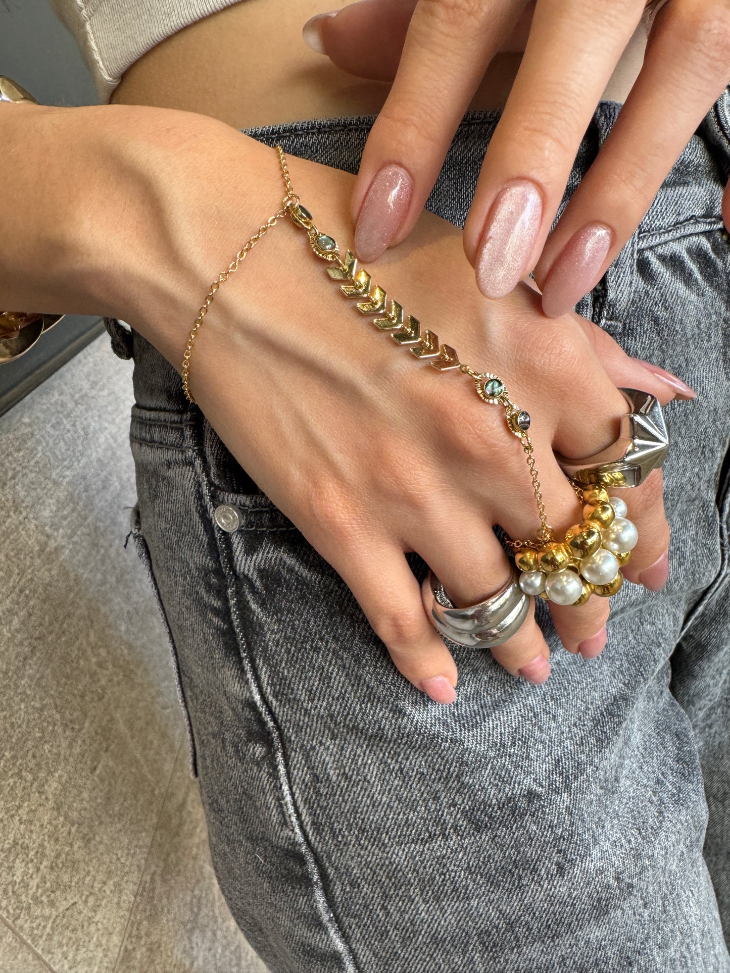 Hand bracelet abulon