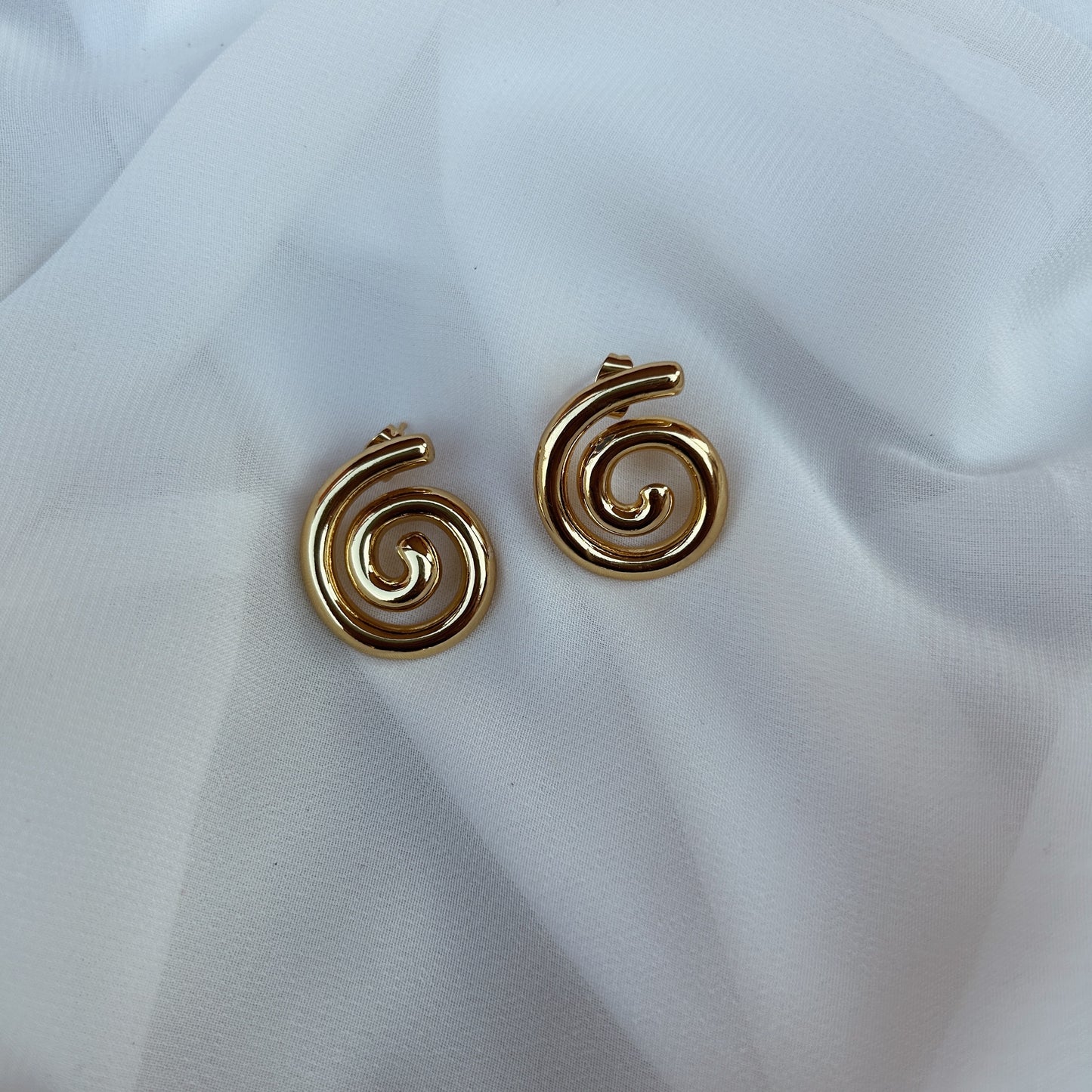 Aretes espiral chicos