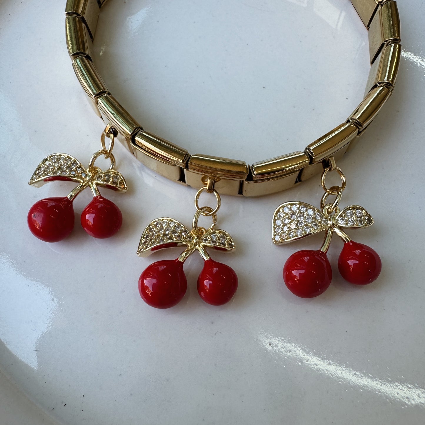 Pulsera italiana cerezas 2