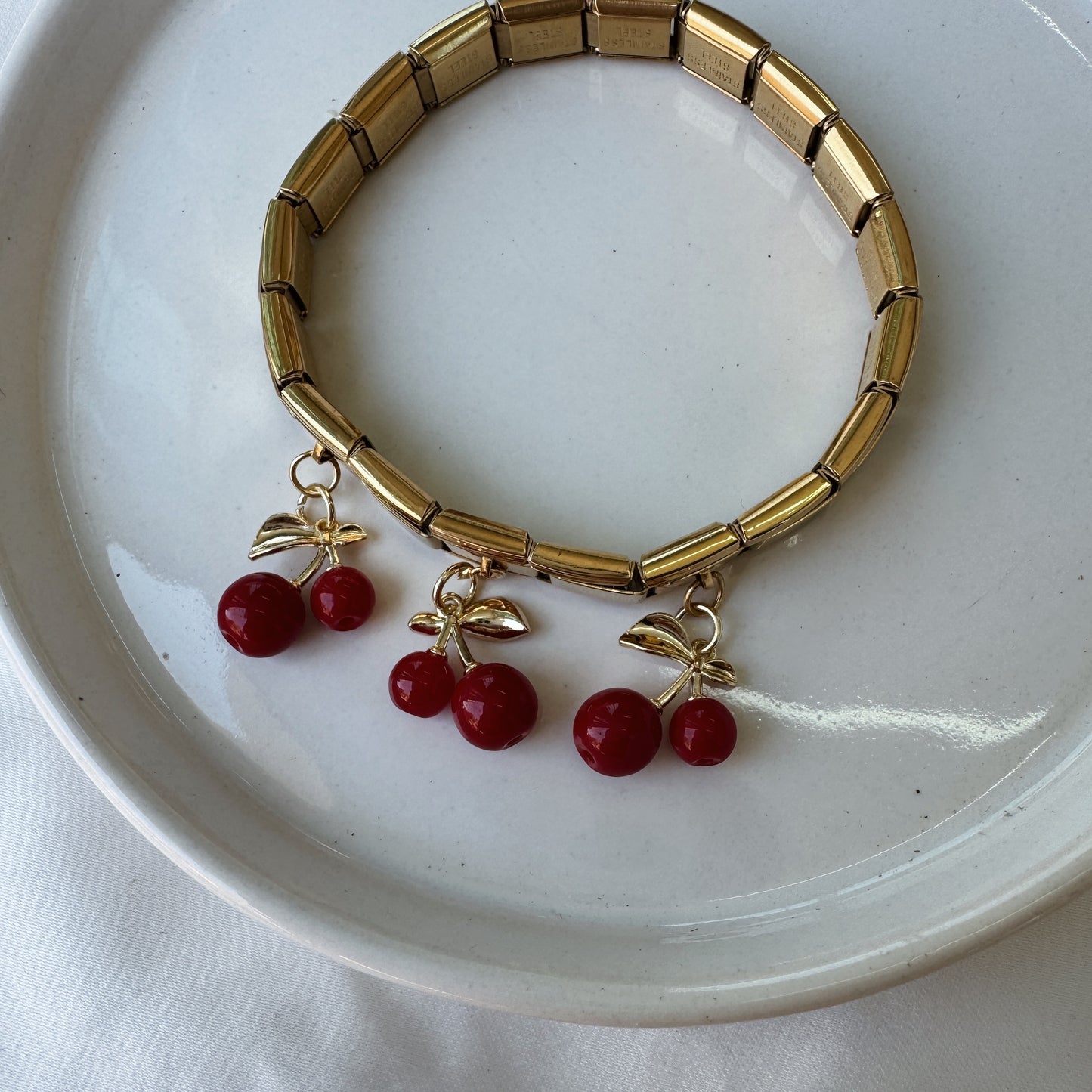 Pulsera italiana cerezas 1
