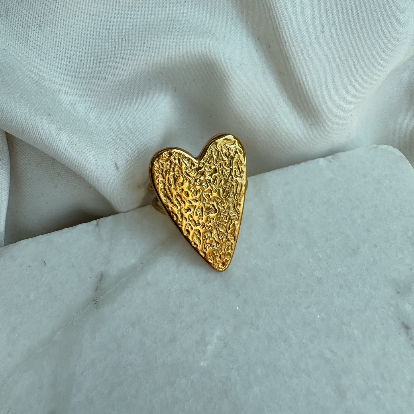 Anillo corazón textura