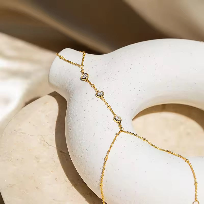 Hand bracelet piedras 3