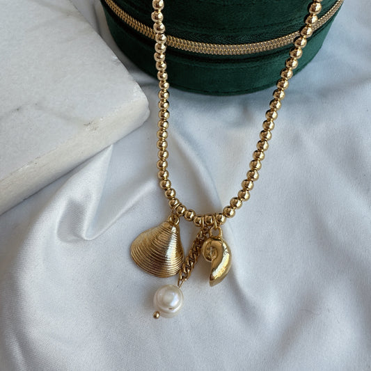 Collar balines y dijes