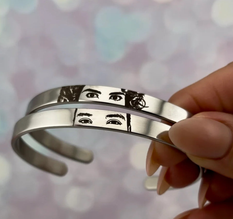 Pulsera grabada de imagen/ fotograbado