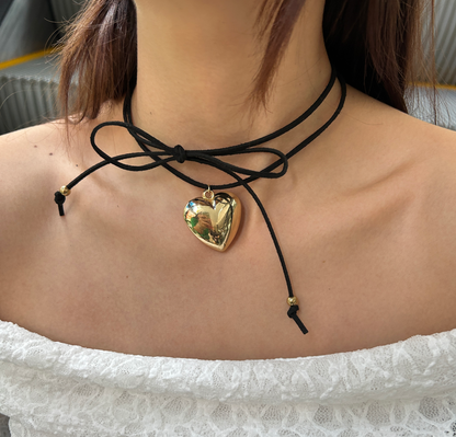 Collar corazon hilo