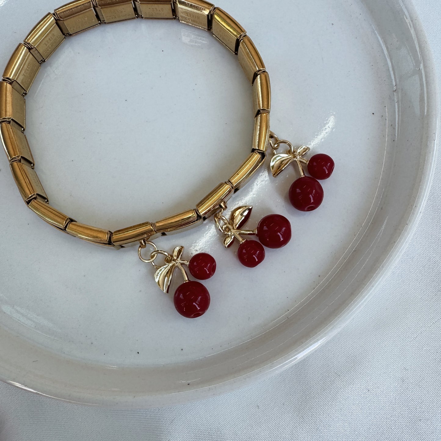 Pulsera italiana cerezas 1