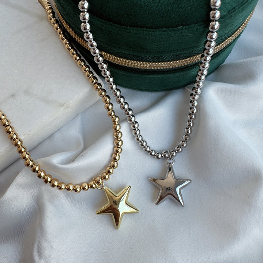 Collar balín estrella