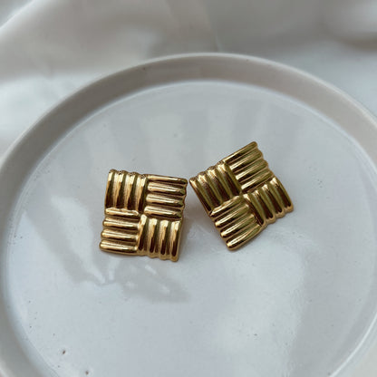 Aretes cuadro mármol