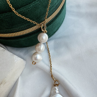 Collar colgante perlas
