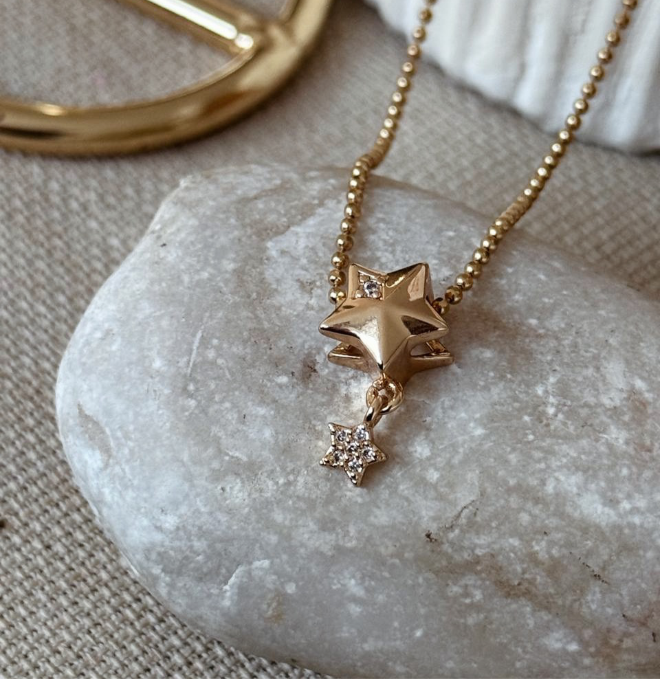 Collar estrella doble