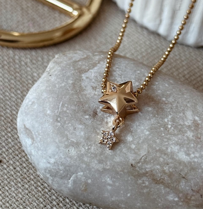 Collar estrella doble
