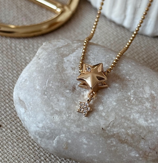 Collar estrella doble