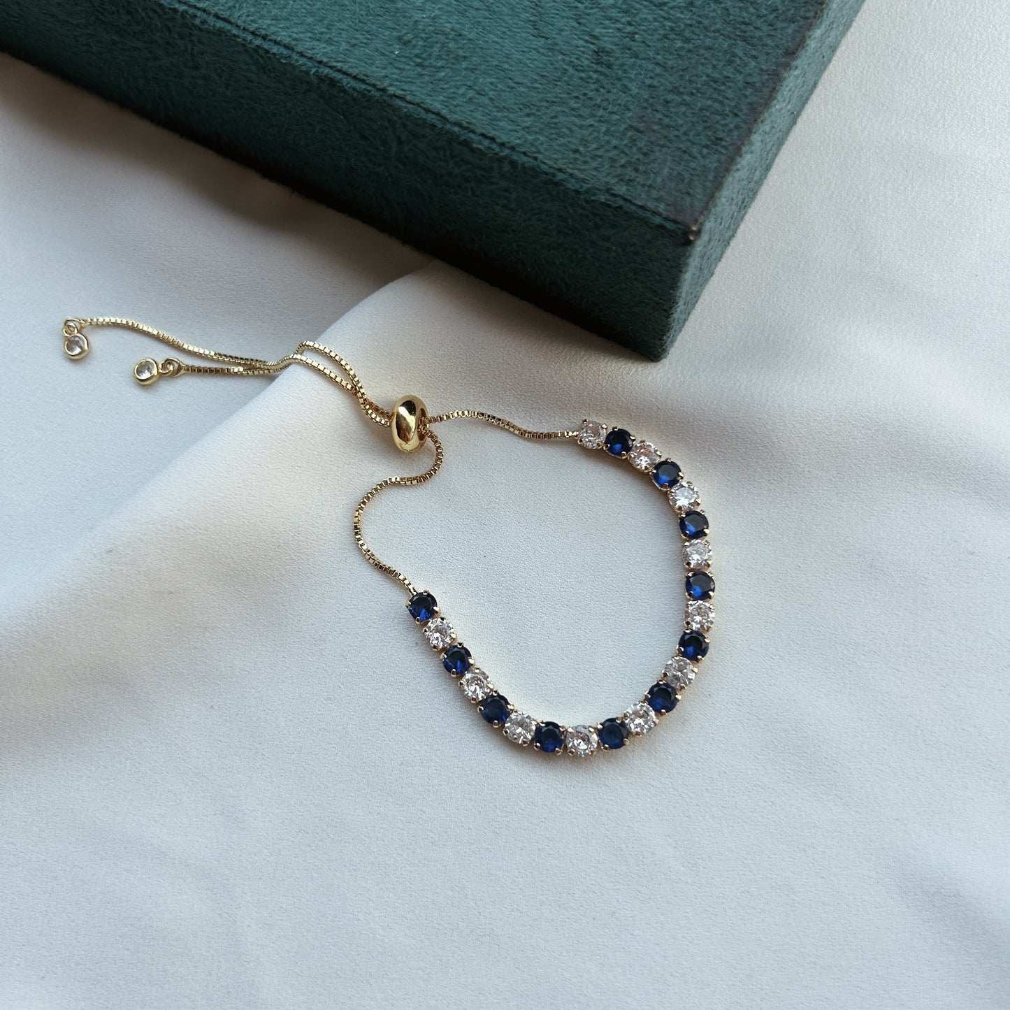 Pulsera tenis bicolor