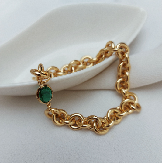 Brazalete chunky cristal