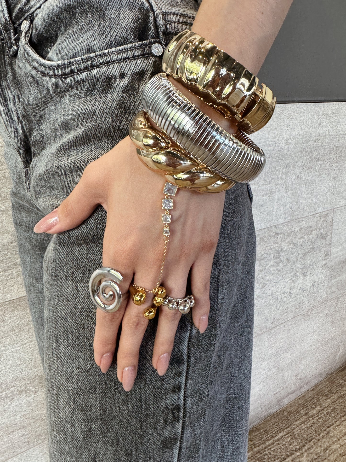 Hand bracelet circonia no