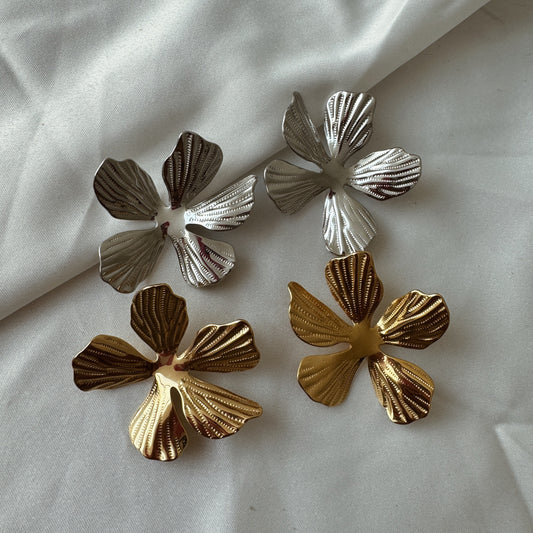 Aretes flor desnivel