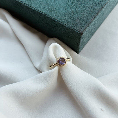 Anillo piedra preciosa