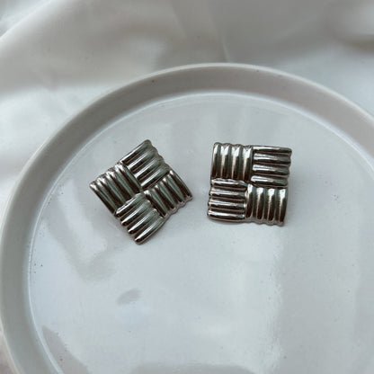 Aretes cuadro mármol