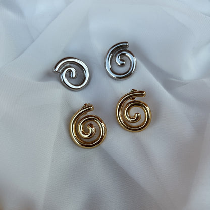 Aretes espiral chicos