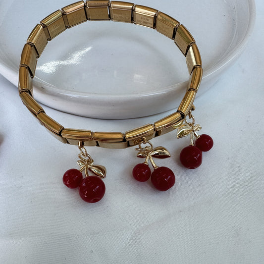 Pulsera italiana cerezas 1