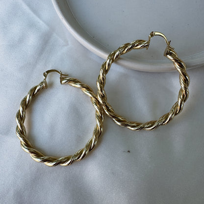 Arracadas trenza grande