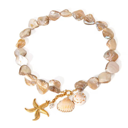 Collar mar perlas