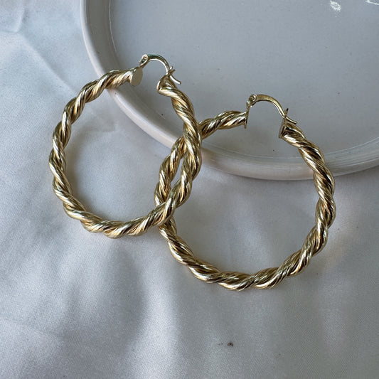 Arracadas trenza grande