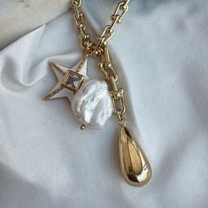 Collar dijes y estrella