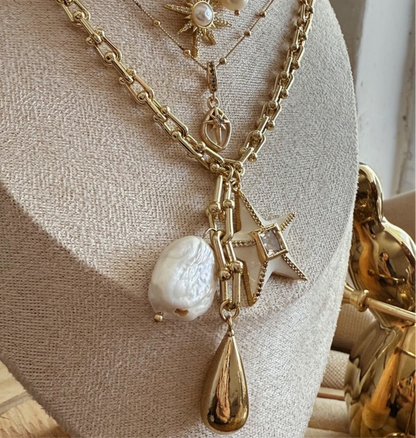 Collar dijes y estrella