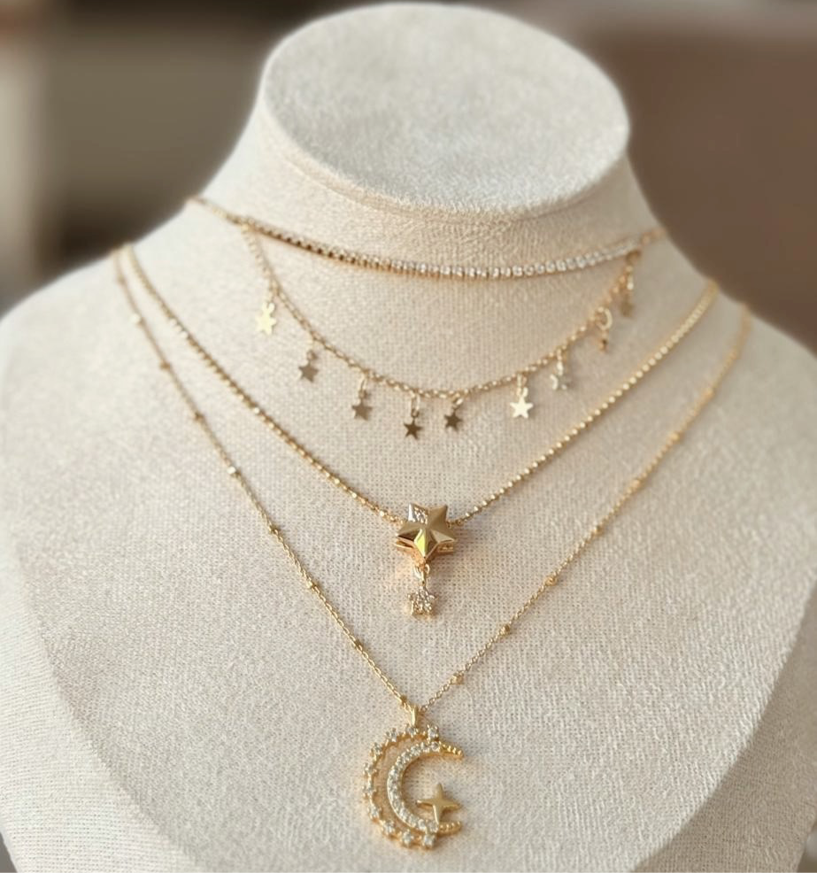 Collar estrella doble