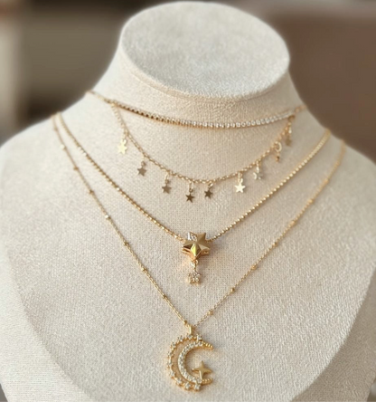 Collar estrella doble