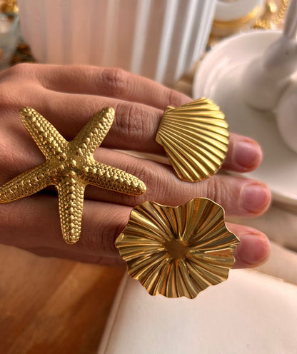 Anillo estrella de mar grande