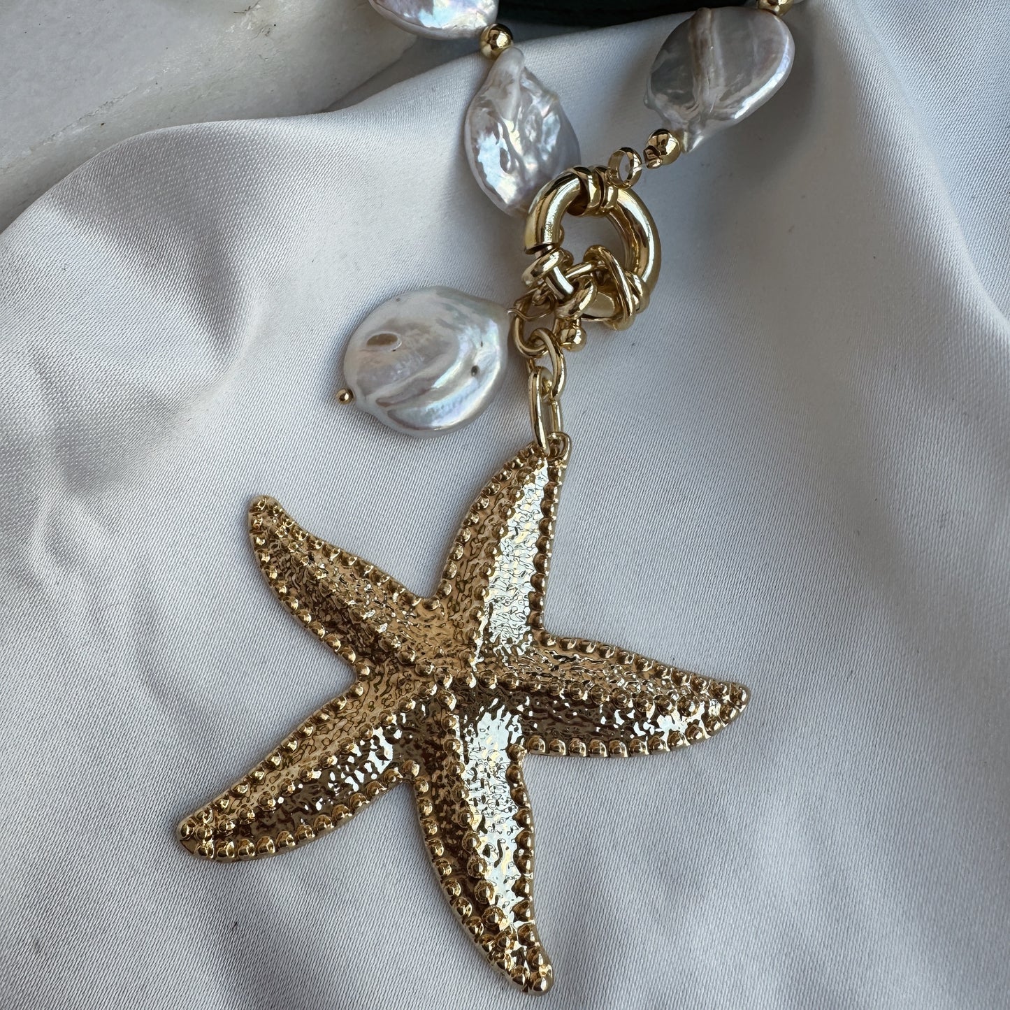 Collar perla barroca y estrella