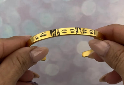 Pulsera grabada de imagen/ fotograbado