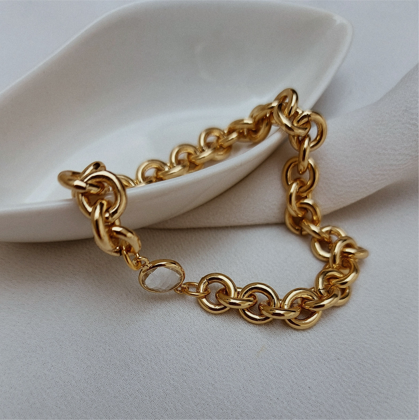 Brazalete chunky cristal