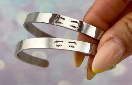 Pulsera grabada de imagen/ fotograbado