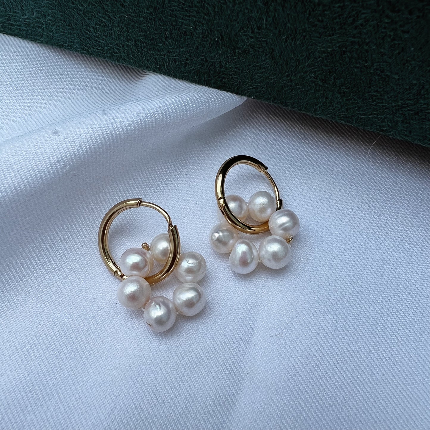 Hoops flor perla