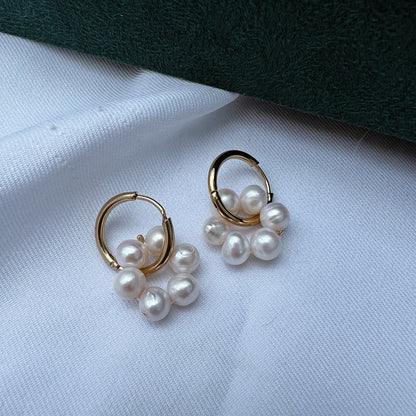 Hoops flor perla