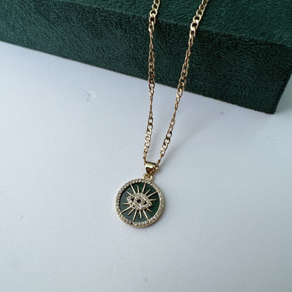 Medalla ojo verde