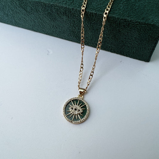 Medalla ojo verde