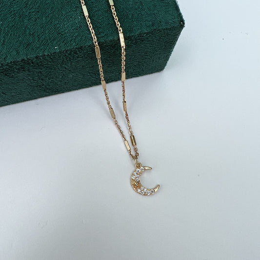 Cadena lunita circonia